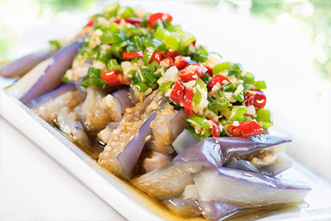 Sichuan-style Steamed Eggplant